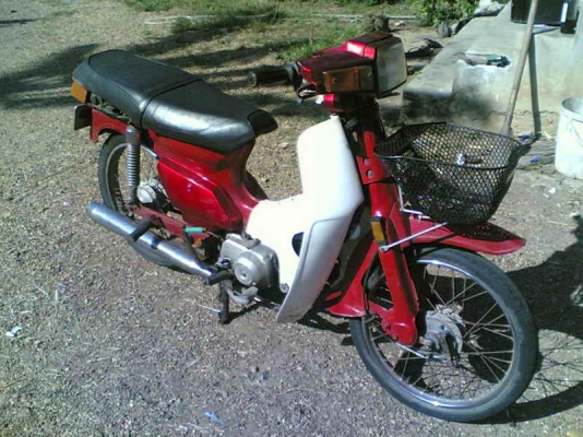 ขายฮอนด้าคัสตอม(แดง) เล่มทะเบียน(ชุดโอนตามเอง) รถเดิมๆ เครื่องเยี่ยม ขาย 6900 บาท