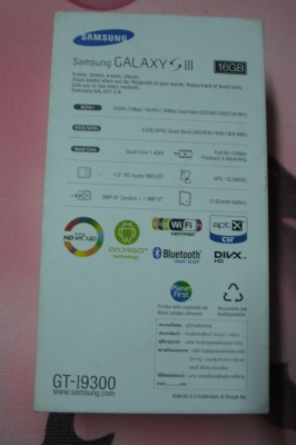 SAMSUNG GALAXYS III สถาพ 95 \% SAMSUNG GALAXYS III สถาพ 95 \%