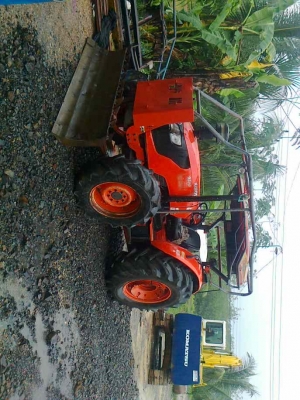 รถไถKUBOTA 9540 รถใช้5200ชม.มีดันหน้าและจาน7 เล่มพร้อม