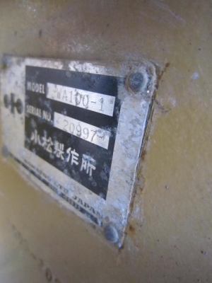 รถตักล้อยาง  WA100-1-20997  สภาพเดิมจากนอก  ยังไม่เคยใช้งานในไทย  โทร.081-373-0559