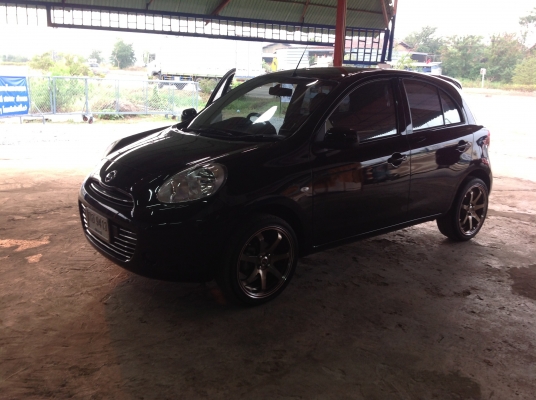 2011 NISSAN, MARCH 1.2 V  สีดำ เกียร์ออโต้