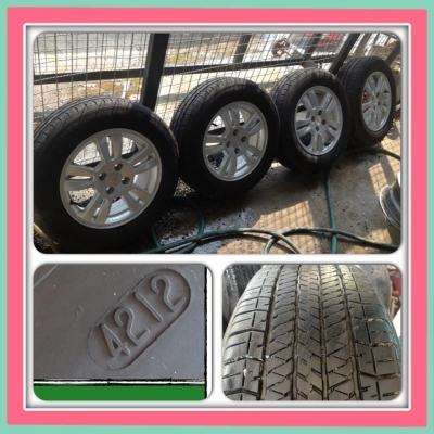 ขายล้อแม็กเดิม Chevrolet Sonic LTขอบ 15 4/100+ยางปลายปี 12 ราคา9900 บาท