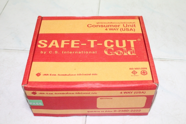 ตู้consumer unit ยี่ห้อ เซฟทีคัท 4 way 1เมน พร้อม4ลูกย่อยครับ