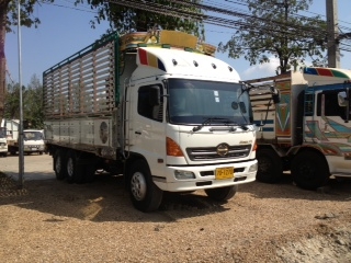 HINO MEGA FL 220 hp กระบะบรรทุกยาว 6.50 m รถสวยมาก วิ่ง 1xx,xxx km