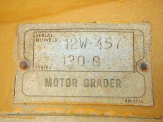 ขายรถเกรด CAT 130G เอกสารอินวอย ซีเรียล 12W 457 ราคา 1950000