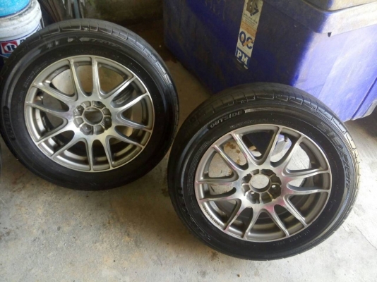 แม็กนำเข้าม็อนซ่า เจแปน ขอบ 15 สภาพดี ไม่คดไม่ดุ้ง พร้อมยาง แม็กนำเข้าม็อนซ่า เจแปน ขอบ 15 สภาพดี ไม่คดไม่ดุ้ง พร้อมยาง