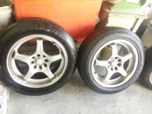 แม็กนำเข้า ขอบ 16 กว้าง 7 ติดยาง โตโย เจแปนดอกล้นๆ