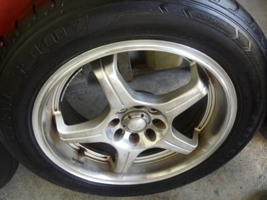 แม็กนำเข้า ขอบ 16 กว้าง 7 ติดยาง โตโย เจแปนดอกล้นๆ