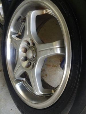 แม็กนำเข้า ขอบ 16 กว้าง 7 ติดยาง โตโย เจแปนดอกล้นๆ