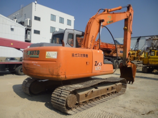 รถแบคโฮเก่าญี่ปุ่น ZX120 อาร์มพิเศษ ใบแทรค 60ซม.