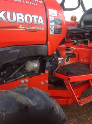 แทรกเตอร์คูโบต้า 3608 สภาพสวยมากเดิมๆพร้อมใช้งานมีผานดันหน้าและโรตารี่