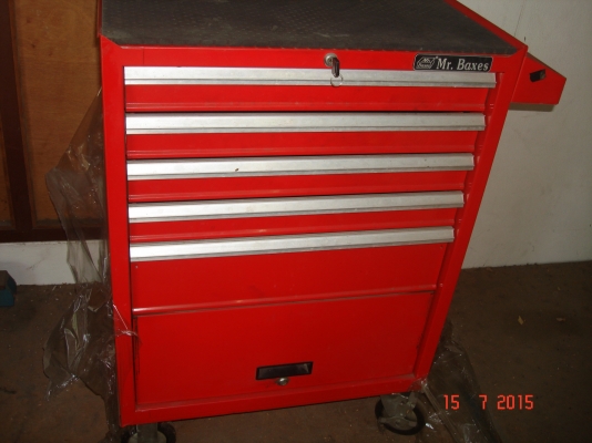 เหลือ1 ตู้ เท่านั้น ตู้เครื่องมือ 5 ลิ้นชักมีล้อเลื่อน MR.BAXES จากอังกฤษ  ขนาด 67x 46 x96 ซม.รับน้ำหนักได้ถึง  64 กก.