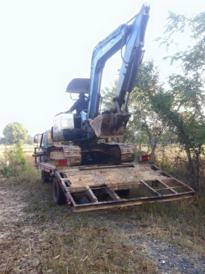 ขายแมคโคเล็ก มิตซูบิชิ MM45B พร้อมเทเลอร์เคลื่อนย้าย 350000 บาท