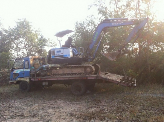 ขายแมคโคเล็ก มิตซูบิชิ MM45B พร้อมเทเลอร์เคลื่อนย้าย 350000 บาท