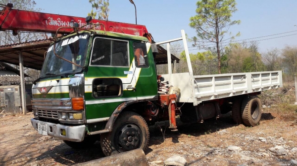 ขาย 6 ล้อ HINO FD176B ติดเครน UNIC 3.5 ตัน เครื่อง HO7C 180 แรงม้า คัสซีสวยตลอดเส้น เอกสารเล่มทะเบียนพร้อมโอน