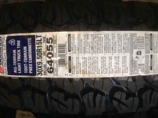BF Goodrich All-Terrain KO2 30นิ้ว 31นิ้ว ขอบ15