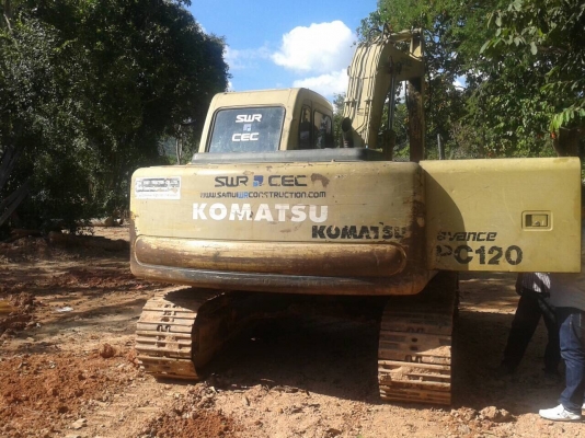 ขายรถแบคโฮ KOMATSU PC120-6 เอกสารเล่มทะเบียน ระบบไฟเต็ม ราคา 750000