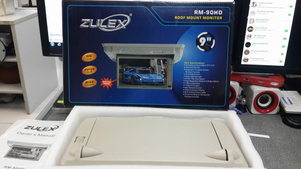 จอติดเพดานขนาด 9 นิ้ว ซื้อมาไม่ได้ใช้