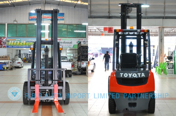 ขายรถโฟล์คลิฟท์มือสอง TOYOTA รุ่น 8FD25-19652 ราคา xxx,xxx บาท นำเข้าจากประเทศญี่ปุ่น 100\% ไม่เคยใช้งานในไทย