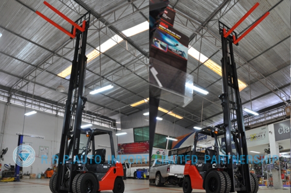 ขายรถโฟล์คลิฟท์มือสอง TOYOTA รุ่น 8FD25-19652 ราคา xxx,xxx บาท นำเข้าจากประเทศญี่ปุ่น 100\% ไม่เคยใช้งานในไทย