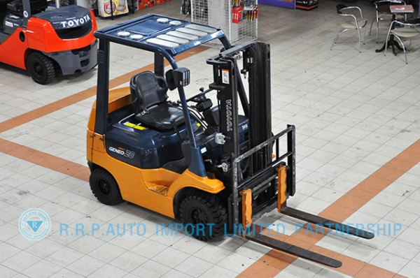 ขายรถโฟล์คลิฟท์มือสอง TOYOTA รุ่น 7FG20-10301 ราคา 235,000 บาท สภาพเดิมจากญี่ปุ่นจากประเทศญี่ปุ่น ไม่เคยใช้งานในไทย