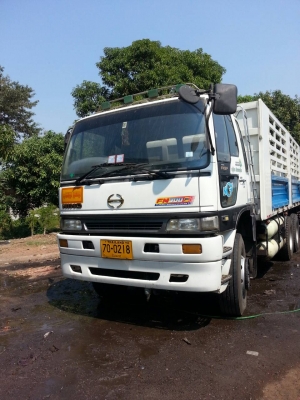 ขาย รถบรรทุก10ล้อ2เพลา ไม่ดั้ม Hino สมอเงิน เครื่อง Daewoo 320แรงปี2542