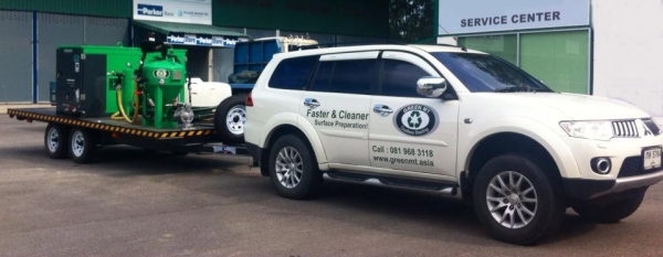 ขายเครื่องพ่นเศษแก้วบดสำหรับงานขัดลอก