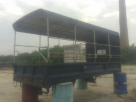 กะบะเหล็ก  กว้าง-2.00 เมตร   ยาว-4.20 เมตร   สูง-0.40 เมตร   หลังคาสูง -1.85 เมตร