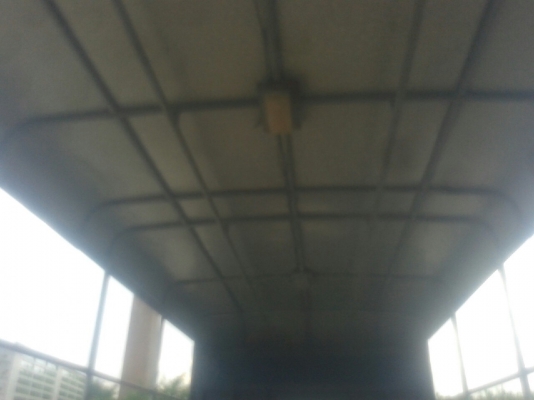 กะบะเหล็ก  กว้าง-2.00 เมตร   ยาว-4.20 เมตร   สูง-0.40 เมตร   หลังคาสูง -1.85 เมตร