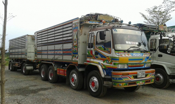 12ล้อดั้มคอกเกษตรเนียมแม่ลูก ISUZU DECA 270ปี47 เครื่องดำ สวยจัด