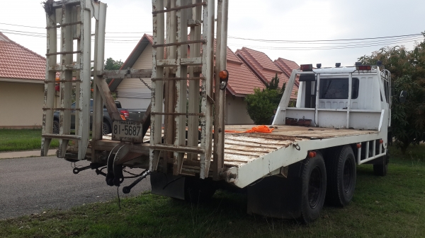 ขายด่วนไอ้หลงเบรคใหญ่ซีเรี่ยนสูง5852 เทรนเลอร์หางปลาขึ้นแบ็คโฮ รถเกี่ยว สภาพพร้อมใช้โทร0856842587