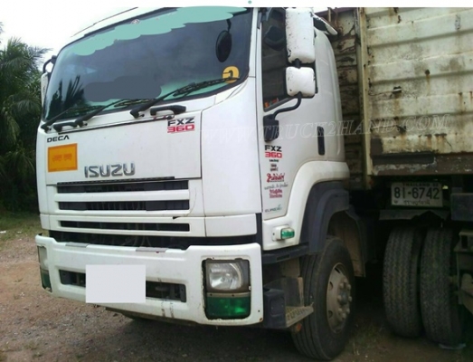 รถบรรทุก ISUZU FXZ  360 แรงม้า พ่วงแม่ลูก หางสามเพลา