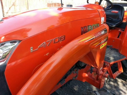 คูโบต้า L4708 4 WD พร้อมใบมีดตราช้าง สภาพดีมาก สีเดิมๆจากโรงงาน