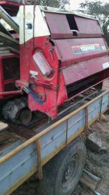 ขายเครื่องนวดข้าวพร้อมรถพ่วงลากเครื่องยนต์ดีเซล