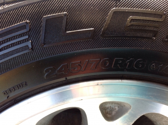 ล้ออีซุUSA พร้อมยาง A/T 245/70R16 ล้ออีซุUSA พร้อมยาง A/T 245/70R16