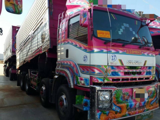 ขายรถบรรทุก 24 ล้อ พ่วงแม่ลูก-ดั๊มพ์ ยี่ห้อ ISUZU DEGA FXZ 360 แรงม้า ปี 2557  ( การันตีรถสวยจริงๆ   เจ้าของขายเอง )
