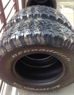 ยาง All BF goodrich 265 75 16 ปี13 จำนวน 2เส้น พร้อมใช้งาน ราคาไม่แพง