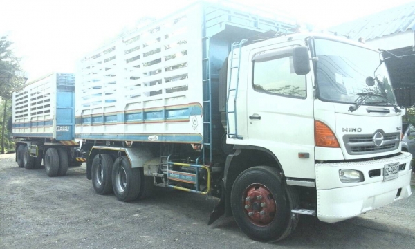 ฮีโน่344 ชีรี่500 ปี53 กระบะดั๊ม&amp;ลูกพ่วง3เพา รถสวยเก็บแต่งสี พร้อมใช้งานเต็มร้อย ขายทั้งสดและผ่อน ดาวน์น้อย ผ่อนสบาย