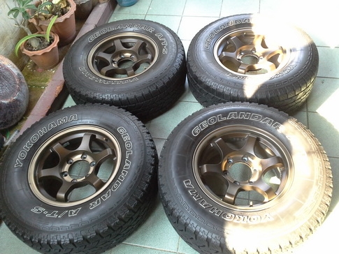 TE37 + Yokohama AT 245/70/16 ปี11 สวยๆ 1ชุด