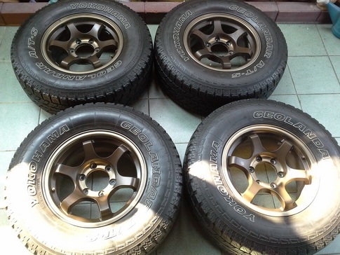 TE37 + Yokohama AT 245/70/16 ปี11 สวยๆ 1ชุด