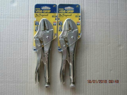 ขายคีมล็อคปากตรง ปากยาว VISE GRIP 10R MADE IN USA. ขายคีมล็อคปากตรง ปากยาว VISE GRIP 10R MADE IN USA.