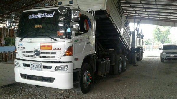 ขายรถบรรทุก 22 ล้อ พ่วงแม่ลูก-ดั๊มพ์ ยี่ห้อ NINO MEGA FM1A ซีรี่ 500/ 344 แรงม้า ปี 2557 ( การันตีรถสวยจริงๆ )