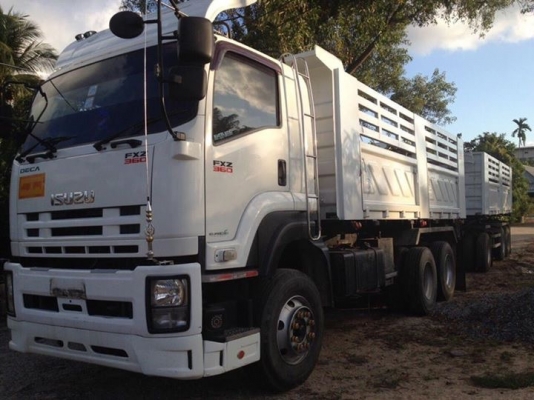 ขายรถสิบล้อ Isuzu FXZ 360พ่วงแม่ลูกดั้มสามมิตร รถสวยพร้อมใช้งาน