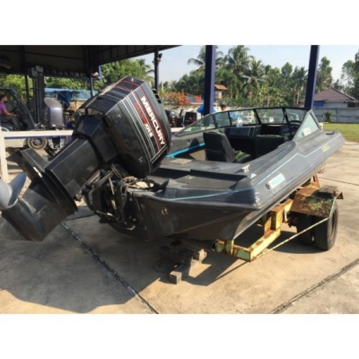 ขายเรือแบสมือสอง 201SKI พร้อมเทลเลอร์ เครื่อง Mercury 150แรงม้า 2จังหวะ