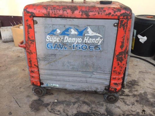 เครื่องเชื่อมภาคสนามพร้อมเครื่องปั้นไฟ Denyo GAW-150ES อินเวอร์เตอร์ พร้อมใช้งาน สนใจโทร. 0818481185 0914902228