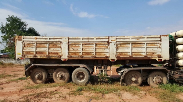 ขายตามสภาพ หางเซมิดั้ม 3 เพลา ยาว 8.50 เมตร อู่ ช ทวี เอกสารเล่มทะเบียนครบ