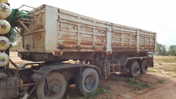 ขายตามสภาพ หางเซมิดั้ม 3 เพลา ยาว 8.50 เมตร อู่ ช ทวี เอกสารเล่มทะเบียนครบ