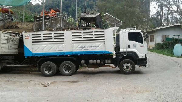 ขายรถบรรทุก 10 ล้อดัมพ์ ISUZU DECA 360 แรงม้าปี 2556 ไมล์ 6 หมื่นกว่า ราคา 2450000