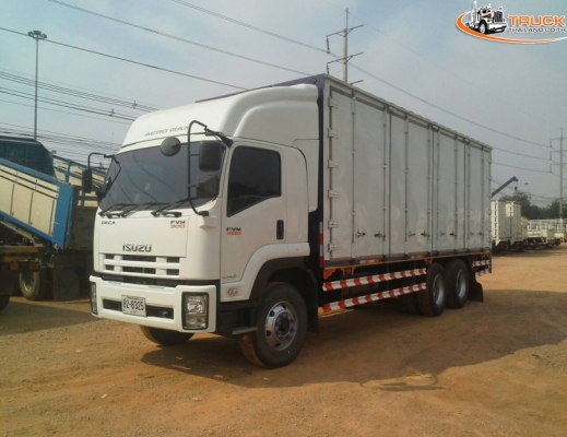 ขาย 10ล้อตู้แห้ง10บาน/ติดตั้งลิฟท์ขนถ่ายสินค้า/รุ่น FVM/300 แรงม้า/ยาว 7.6ม./ปี57