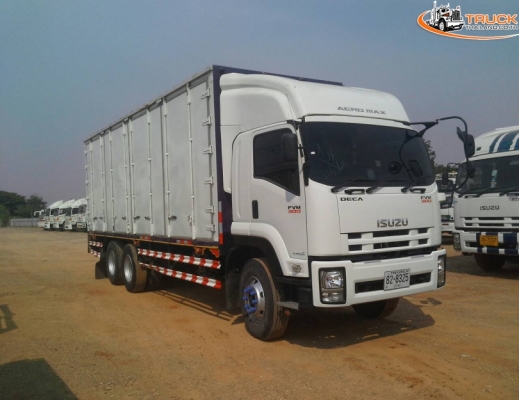 ขาย 10ล้อตู้แห้ง10บาน/ติดตั้งลิฟท์ขนถ่ายสินค้า/รุ่น FVM/300 แรงม้า/ยาว 7.6ม./ปี57